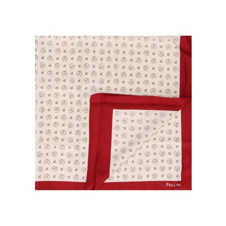 Pollini Heritage scarf - Ivory-Red