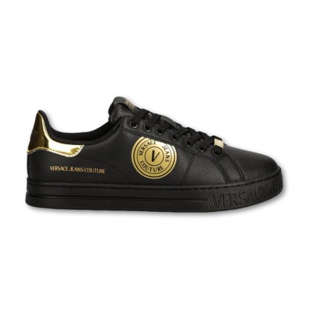 Versace Jeans Couture Court 88 Schuhe - Schwarz-Gold