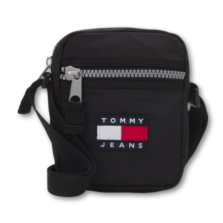 TOMMY HILFIGER JEANS SCHULTERTASCHE - SCHWARZ