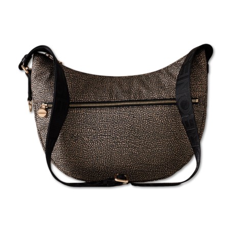 Borbonese women's bag - Eco Line - Natural-Black