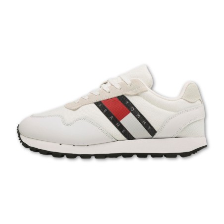 TOMMY JEANS RETRO RUNNER ESSENTIAL SHOES - White