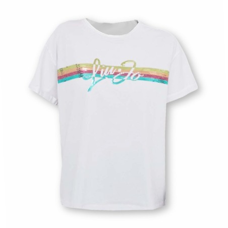 camisetas liu jo - Blanco-Multi