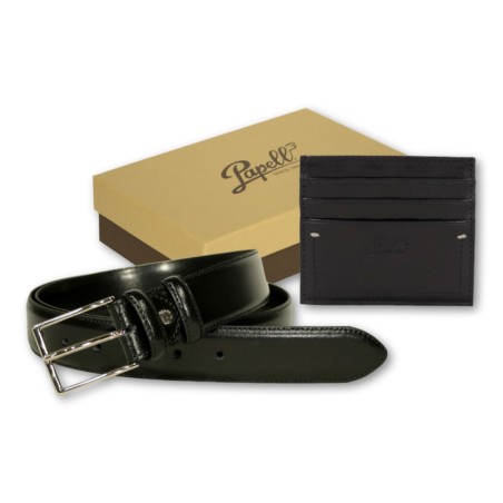 SET PAPELL3 BELT+CARD PACK - BLACK