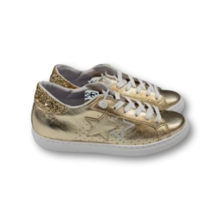 Sneakers pelle 2Star - Oro