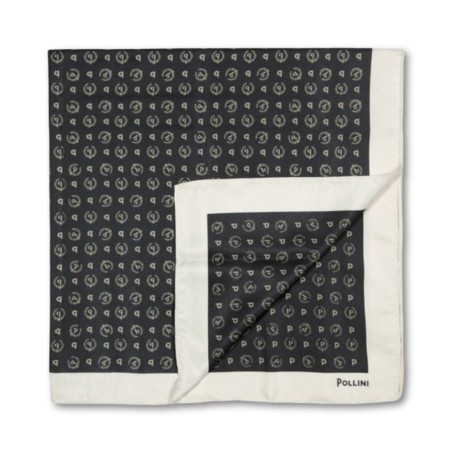 POLLINI HERITAGE SCARF - Black-Ivory