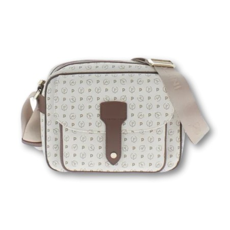 POLLINI HERITAGE BAG - Ivory-Brown