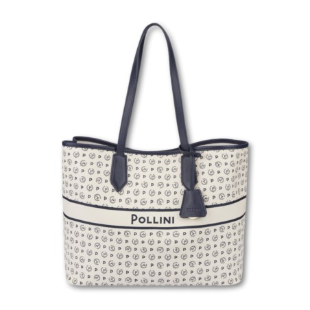 Bolso azul marino Heritage de Pollini - Azul marfil