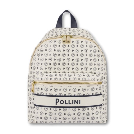 Mochila azul marino Heritage de Pollini - Azul marfil