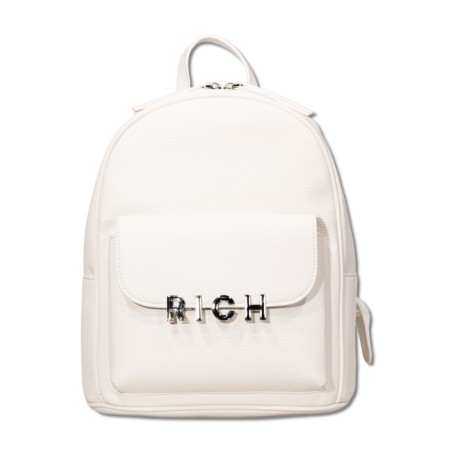 John Richmond Huanca Rucksack - Weiß-Silber